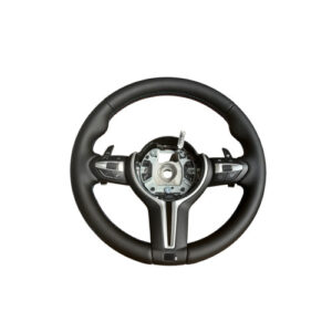 Volan sport piele  compatibil cu modelele BMW Seria 1 E87 Seria 3 E90, E91, E92,E93 X1 E84 X5 E70,E53 X6  E71 Z4 E89   Cod: OCH-12